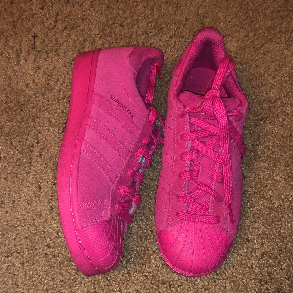 Woman’s Adidas Superstar All Pink Shell Toe Size 6